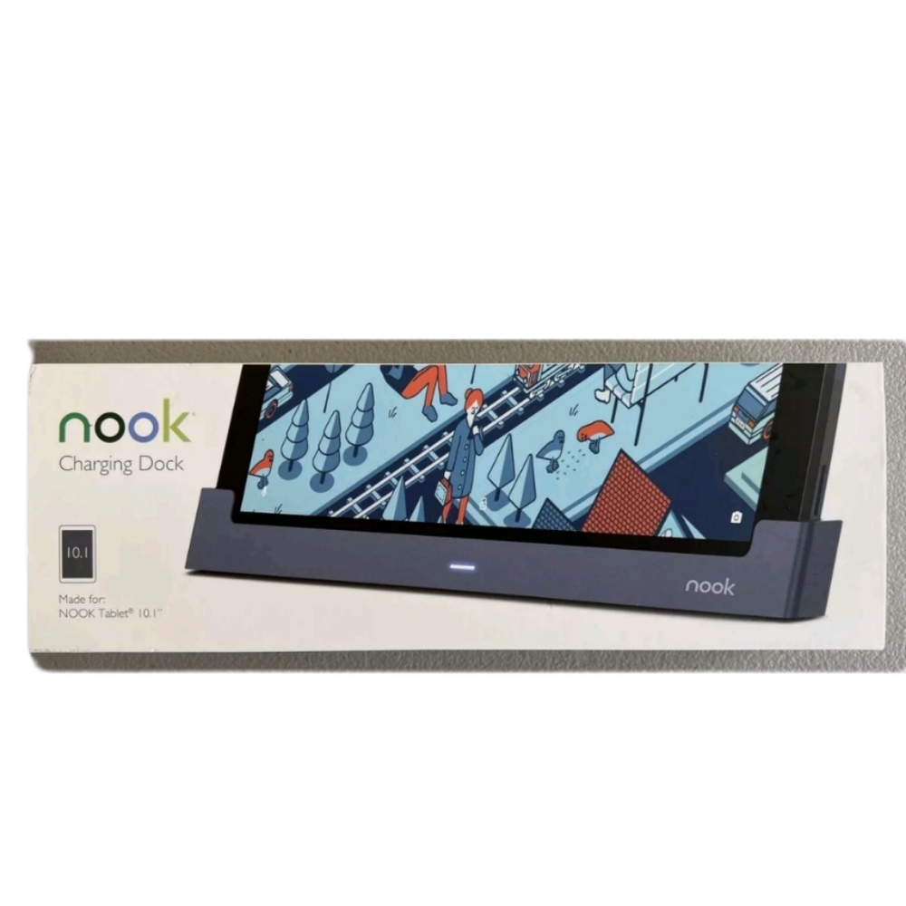 New NIB Barnes & Noble NOOK Tablet 10.1 Charging Dock Hands Free E-Reader B&N
